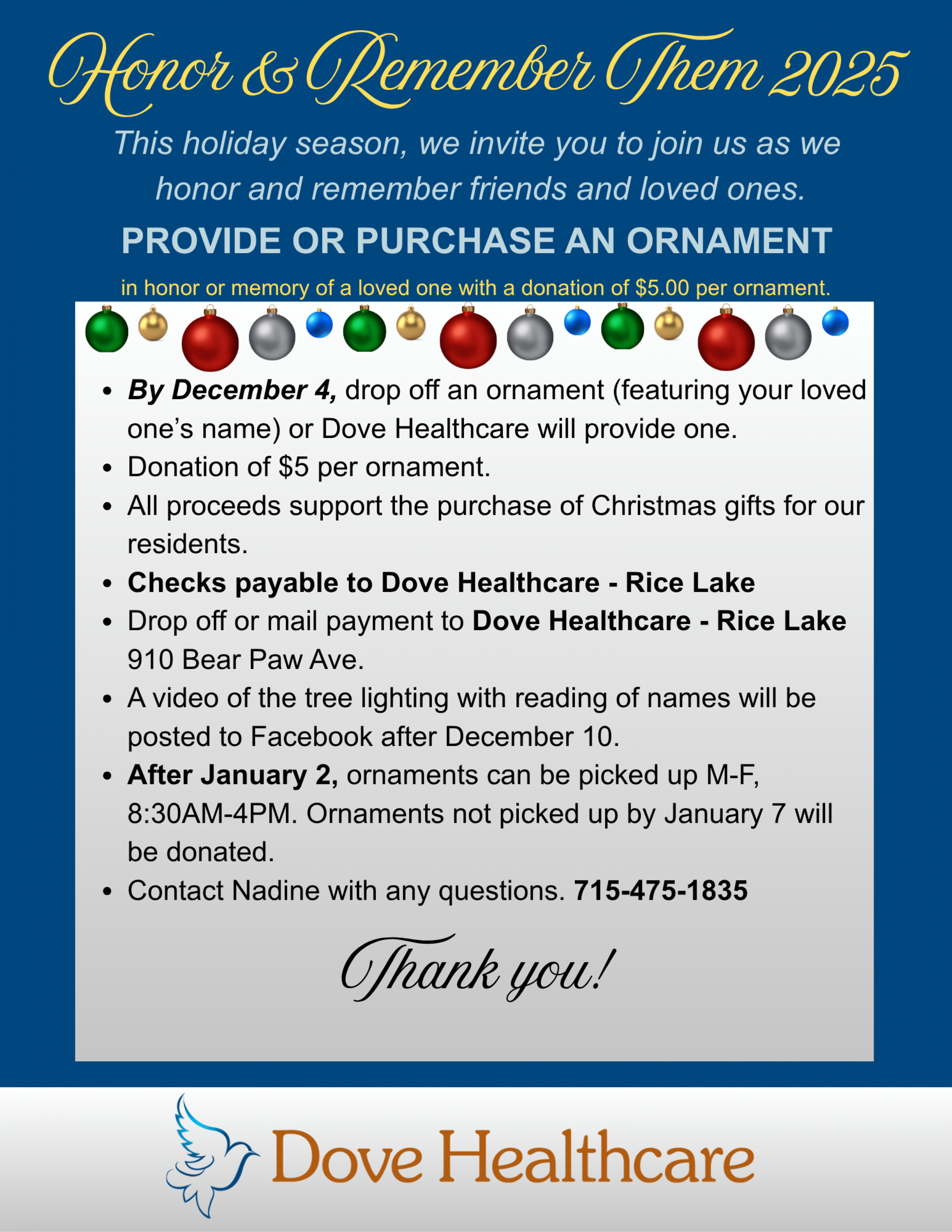 Honor & Remember Them | Rice Lake