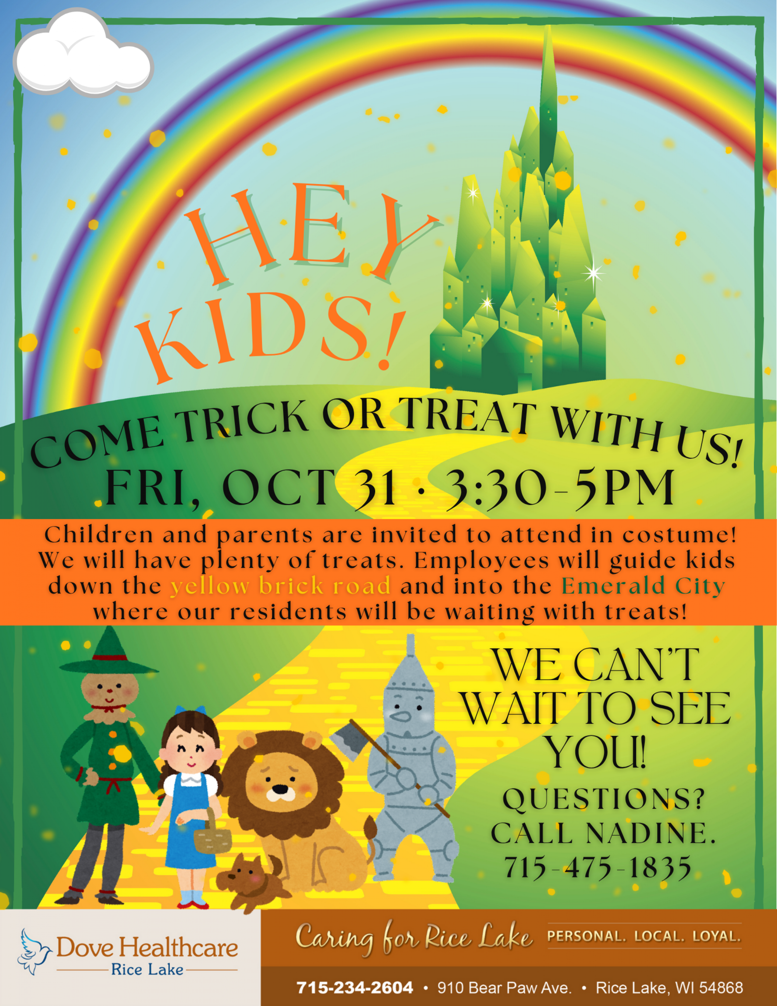 Trick or Treat in Rice Lake