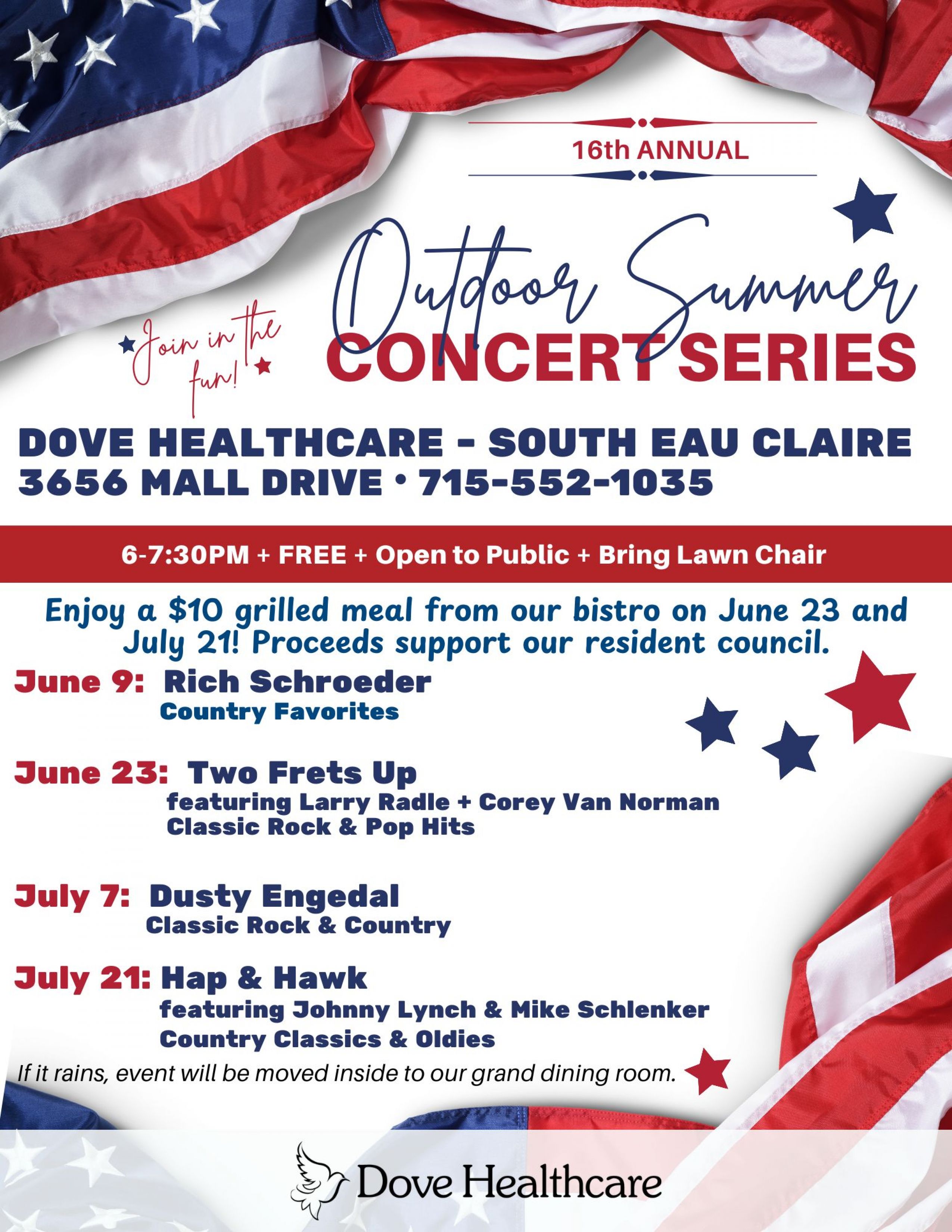 Outdoor Summer Concert Series in Eau Claire