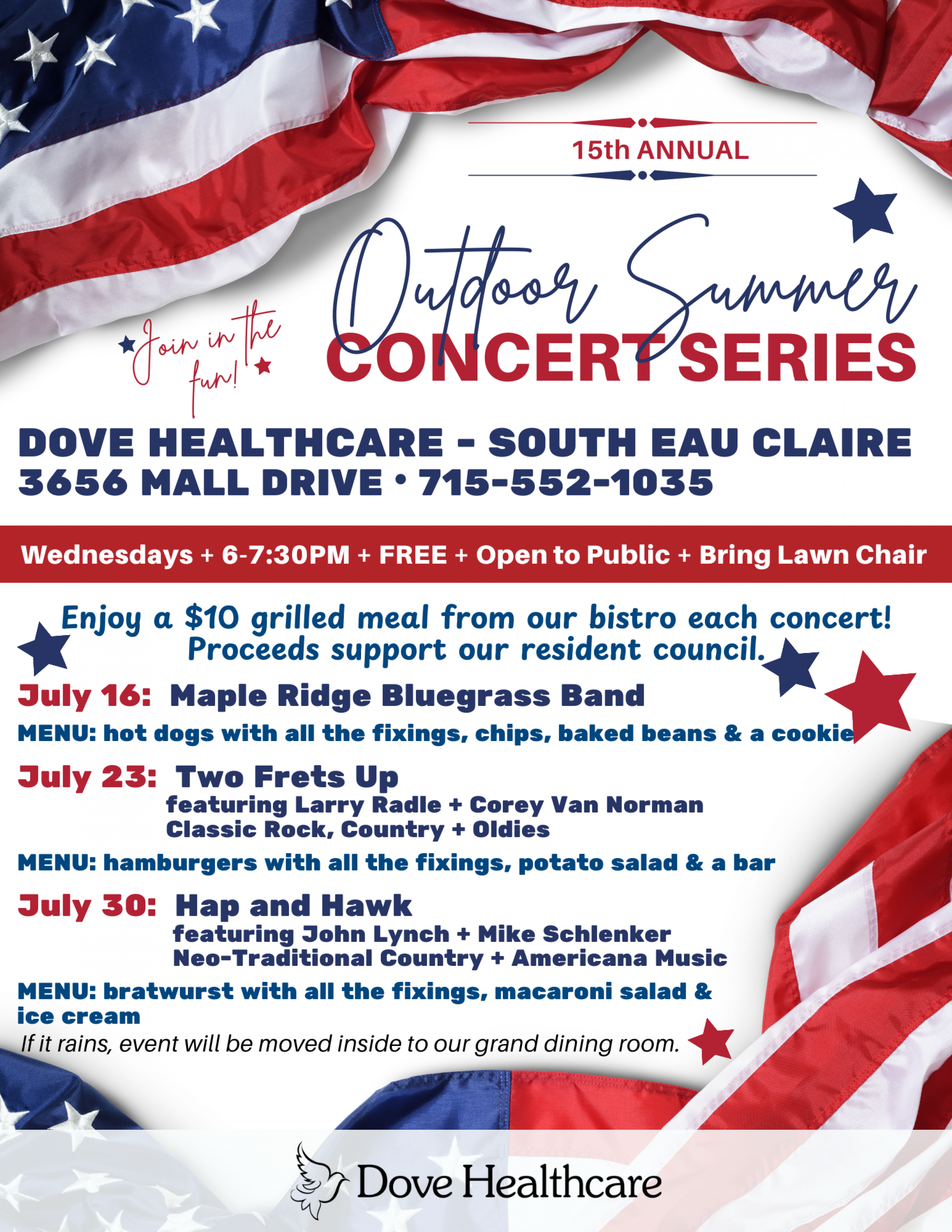 Outdoor Summer Concert Series in Eau Claire