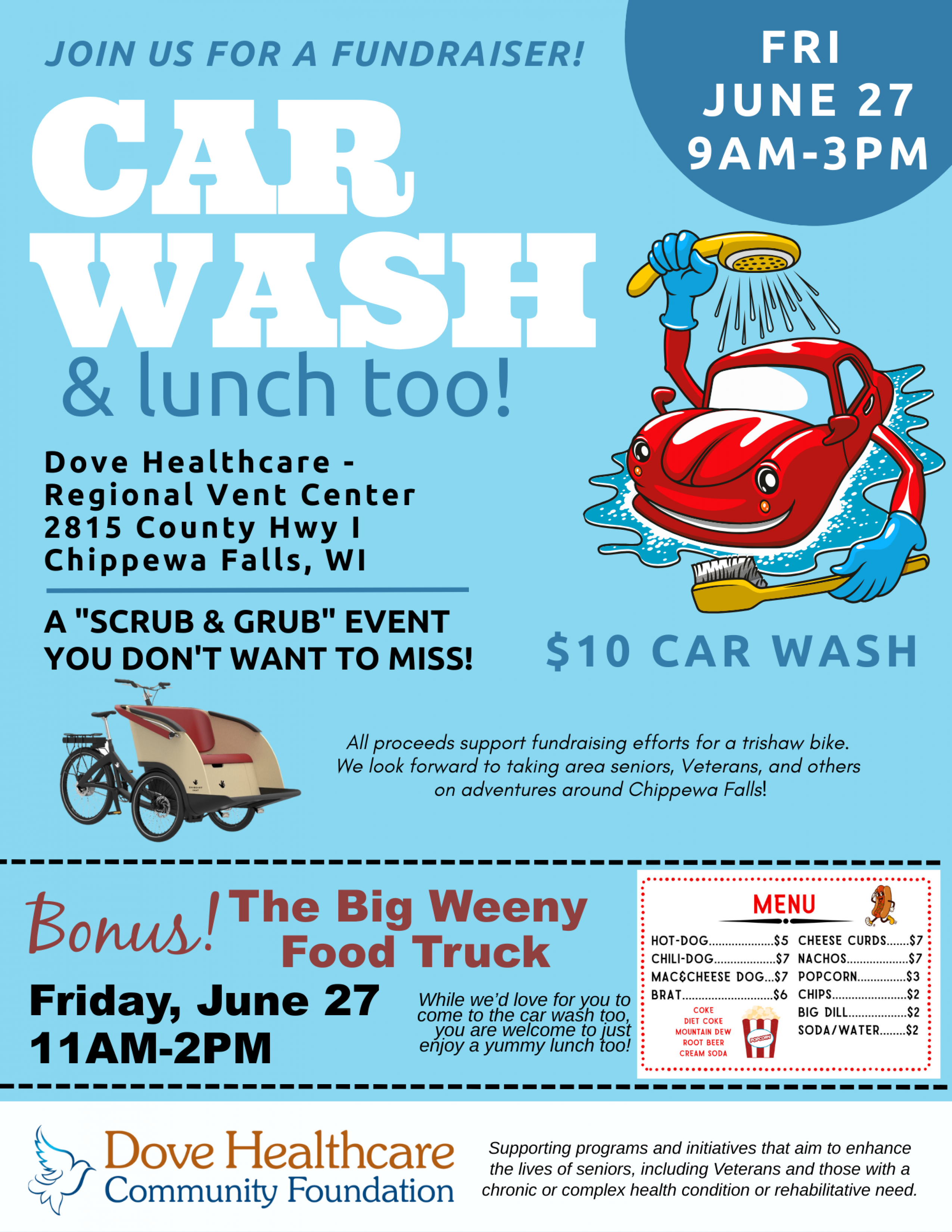 Car Wash with Lunch for a Cause in Chippewa Falls