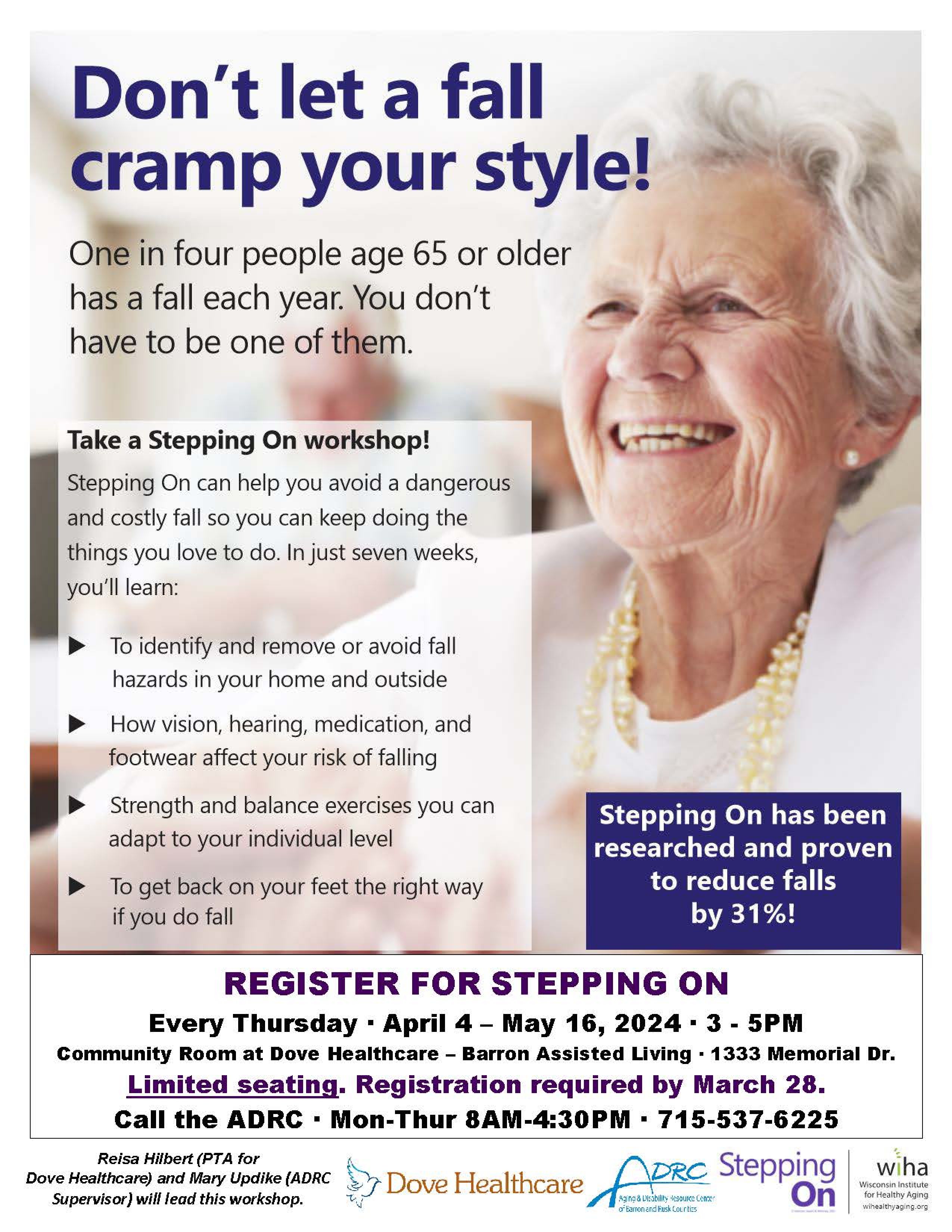 Stepping On: A 7-Week Fall Prevention Workshop in Barron