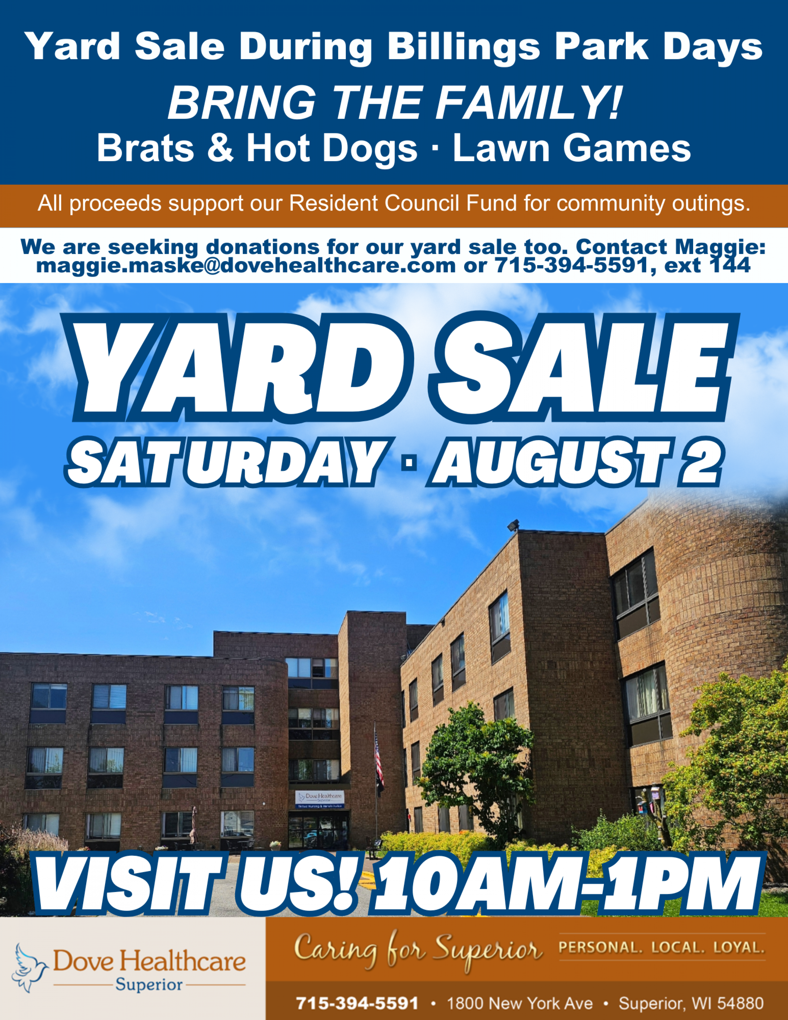 Yard Sale to Benefit our Resident Council in Superior