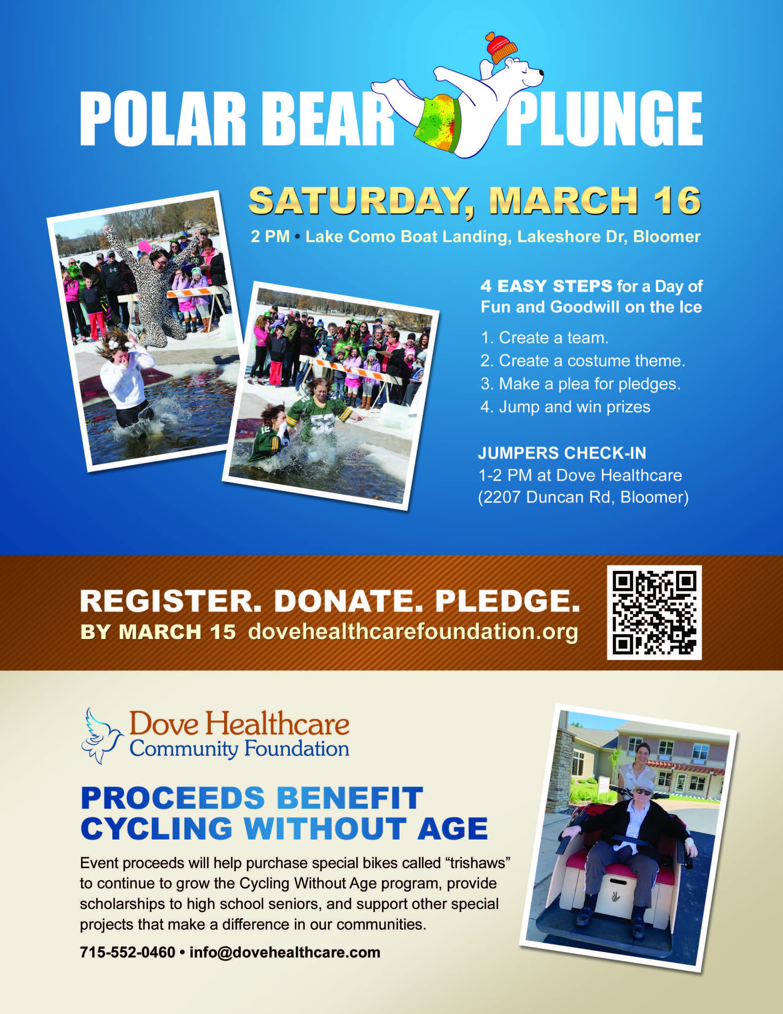 Polar Bear Plunge | Bloomer | Fundraiser for Trishaw Bikes!