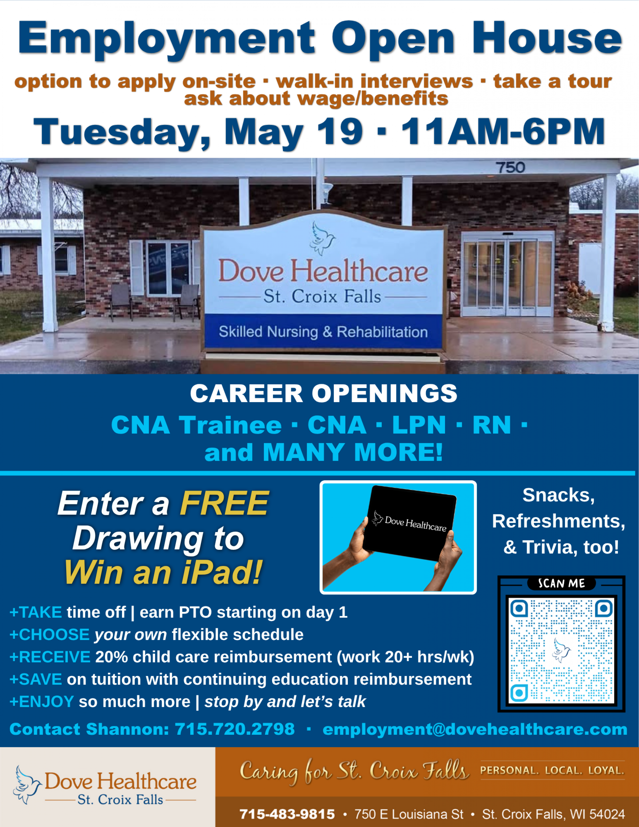 Employment Open House in St. Croix Falls